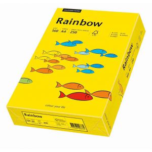 Papier ksero A4/250/160g Rainbow żółty ciemny